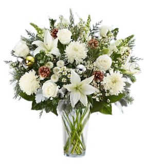 Dazzling Winter Wonderland Flower Arrangement