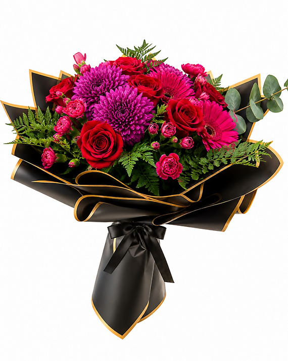 Midnight Romance Hand-Tied Bouquet