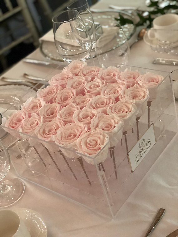 25 FOREVER ROSE PINK BOX \"Last 1-3 Years\"