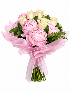 Blush Elegance Hand-Tied Bouquet