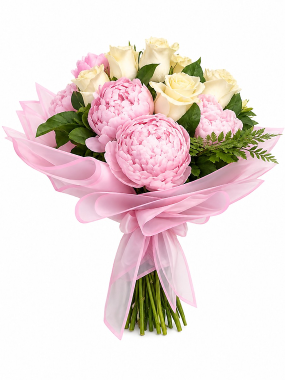 Blush Elegance Hand-Tied Bouquet