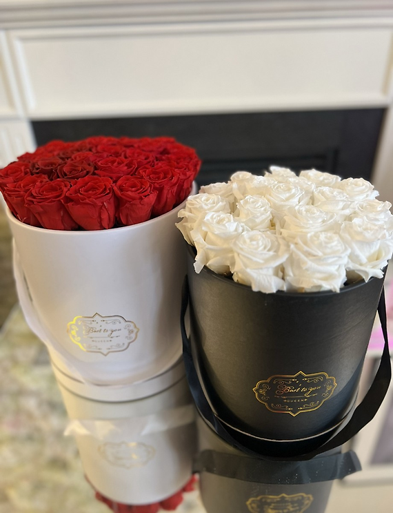 FOREVER SOFT ROSE BOX 16-20 roses